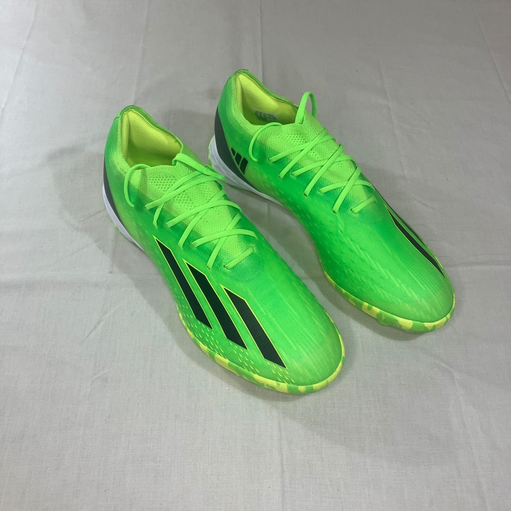 Adidas X Speedportal.1 TF Solar Green Black Turf Soccer Shoes GW8449 Mens 9.5
